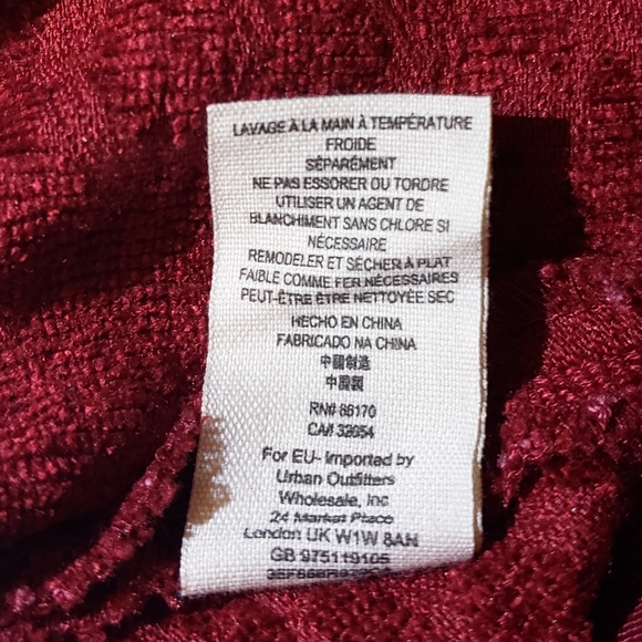 Free People Chenille Woven Cranberry Cheetah Skirt - Picture 12 of 13